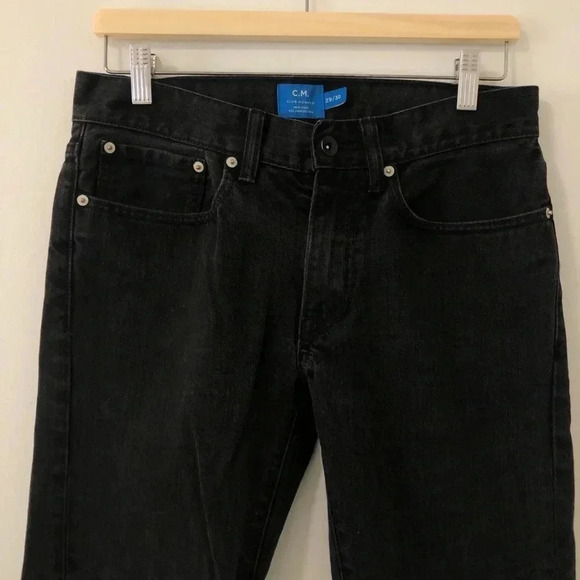 3/$25 ❥ Club Monaco Straight Leg 29/30 Soft  Black Jeans Denim Luxe Casual 90s - Picture 2 of 7
